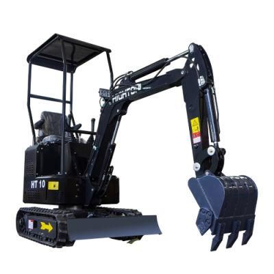 1 Ton Crawler Digging Machine Japan Engine Mini Excavator Micro Trencher