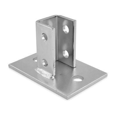 Durable Zinc Plated Square Fence Post Base