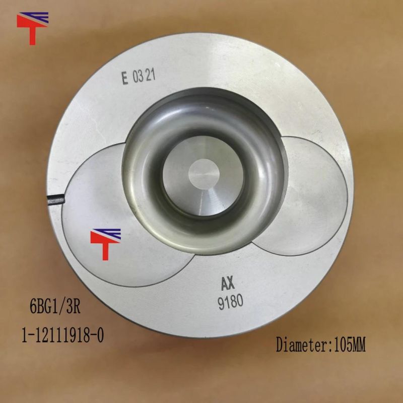 Machinery Engine Parts Diesel Engine Piston 1-12111918-0 for Excavator Ex200-5 Engine 6bg1 3r 1121119180