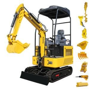 Hot Sale! ! ! China Construction Digging Machine Mini Excavator Mini Bagger Small Digger 1ton