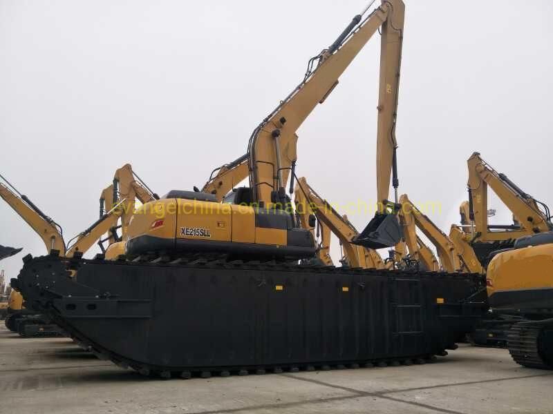 Amphibious Excavator Dredger 0.93m3 Bucket Xe215s with Pontoon