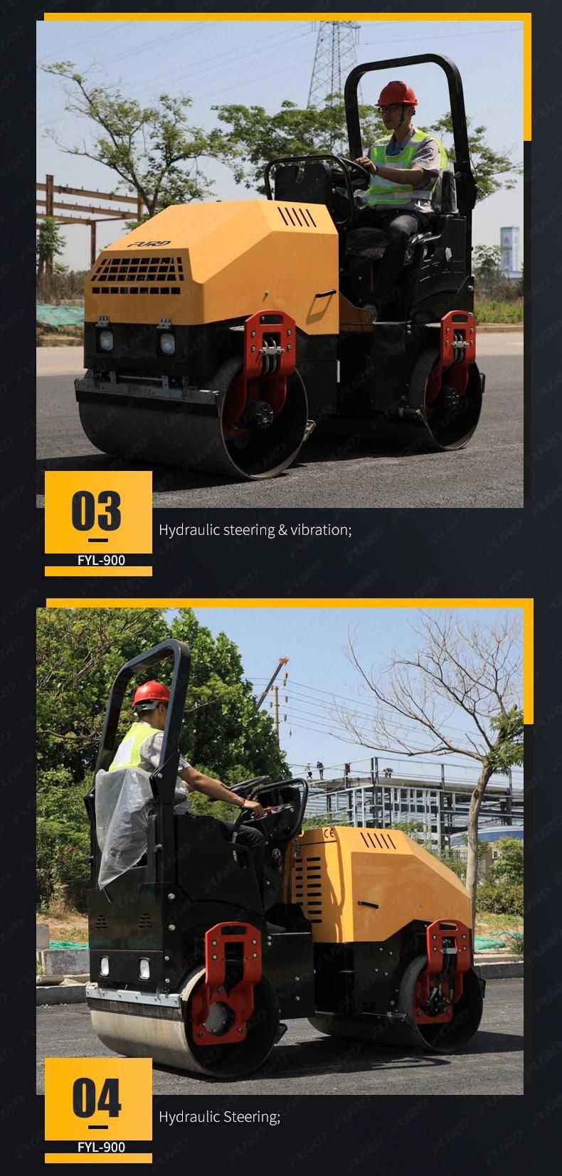 Multi Application Earth Compactor Machine 1.5 Ton Small Road Roller Price