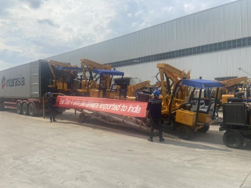 Highway Barriers Installation Machine Pile Driver Road Project Piling Equipment