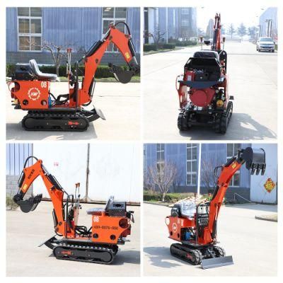 Hot Sell Digger 1200mm Digging Depth Mini Crawler Excavator Use for Garden, Farm