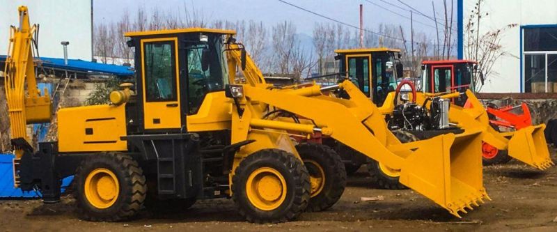 Tractor Front Loader and Backhoe Wolf 2.5t Wz30-25 Mini Backhoe Loader Price