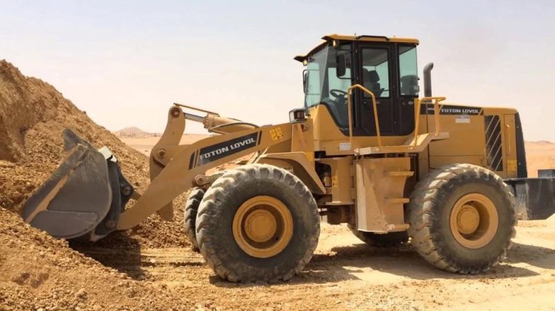 5 Tons Wheel Loader FL956h Lovol Brand with 3.3cbm Bucket