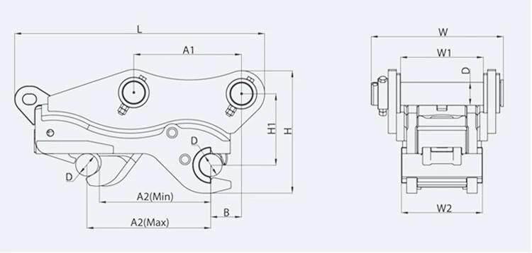 Hot Selling Excavator Hydraulic Quick Hitch for Quick Coupler Attach Manufacturer Supply