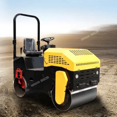 Hengwang Road Construction 1.5ton Roller Concrete 2 Drums Compactor