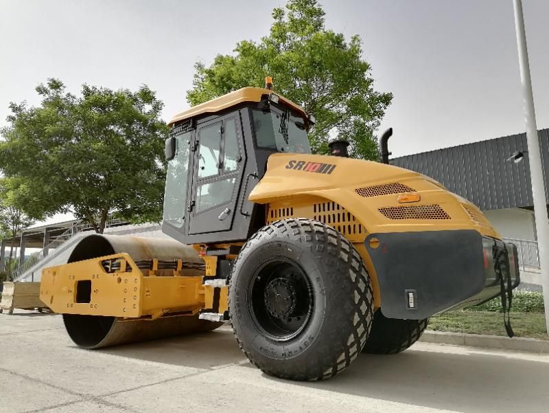 Shantui Road Construction Machinery 10 Ton Vibration Single Drum Road Roller Sr10