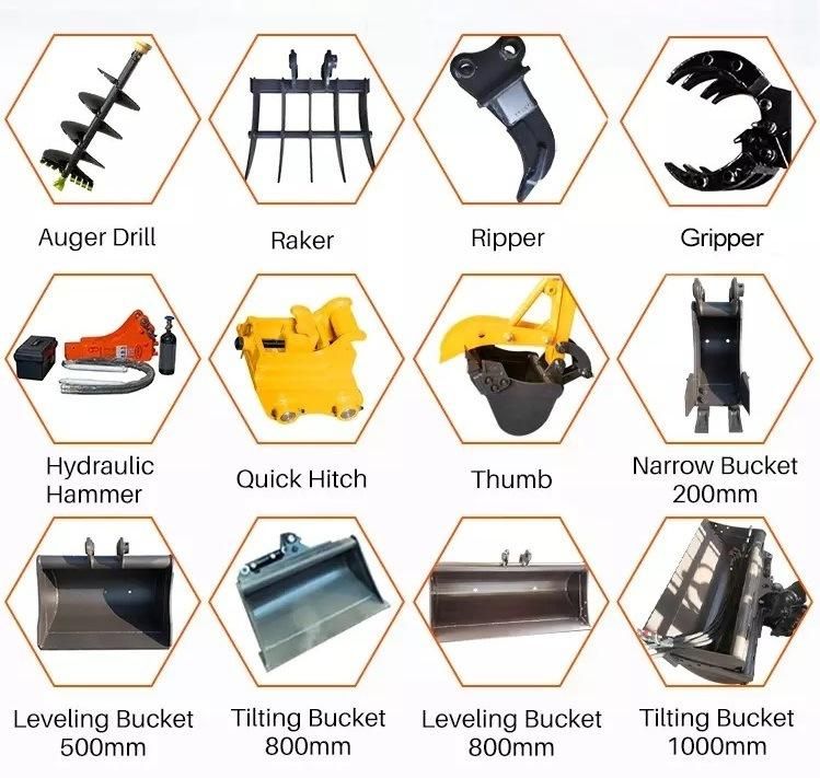 1000 Kg New Hydraulic Mini Excavator with Competitive Prices