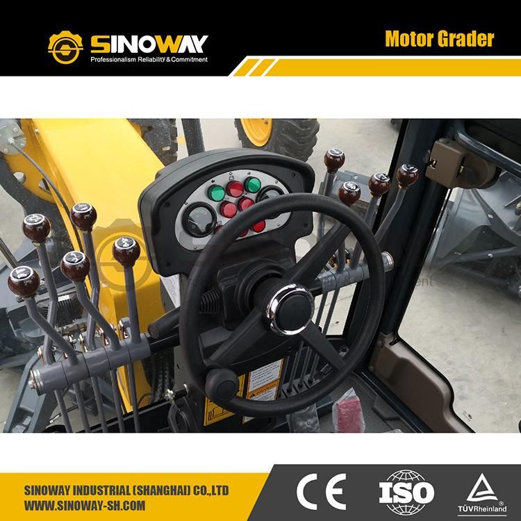 Small Motor Grader 165 HP Mini Road Grader for Snow and Gravel Removal