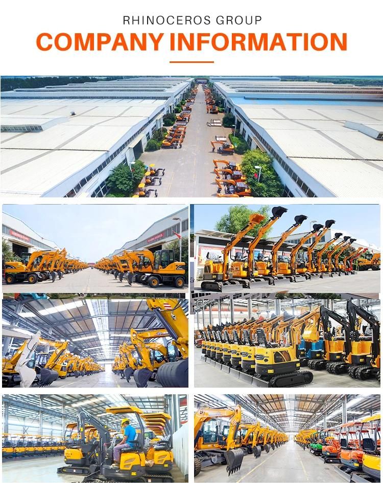 CE EPA China Small Hydraulic Excavators Mini Excavator New Used 2 Ton 3 Ton 4 Ton 5 Ton 8 Ton Factory Cheaper Price for Mini Excavator Rubber Track for Sale