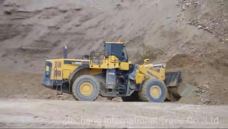 Used Secondhand Wa600-6 Wheel Loader Earth Moving Mining Construction Machinery Equipment Mining Machine Payloader Wa470 Wa400 Wa500 Wa600 Front Tractor 6 Ton