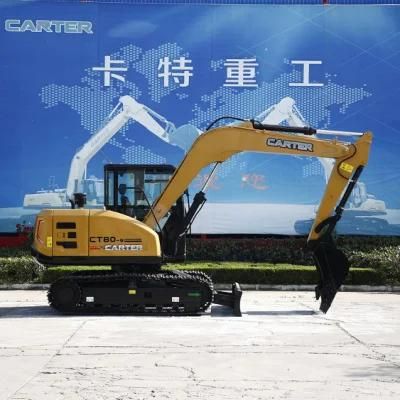 Carter CT80-9 8 Ton/0.34 M3/Hot/Best Sale in China Crawler Excavator