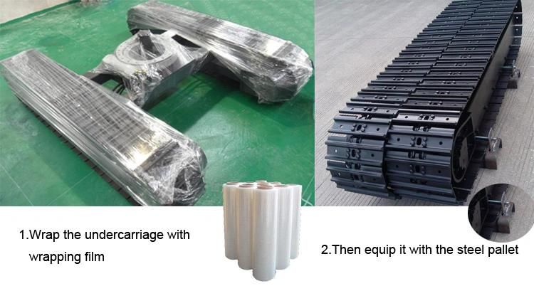 Steel Track System Chassis for Small Vehicle Crane Undercarriage Excavator Truck Farm Loader Pile Drivers