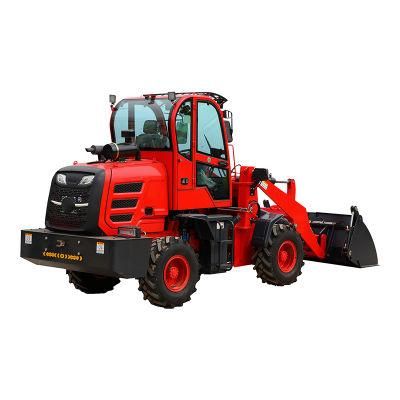 CE TUV ISO Rated Load 1.2t Micro Wheel Loader Small Wheel 4 in 1 Loader Price for Agriculture