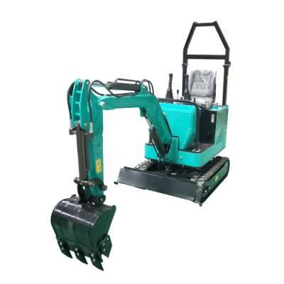 1 T Small Excavator/Mini Excavator /Small Digger with Foldable Rollover Protective Structure