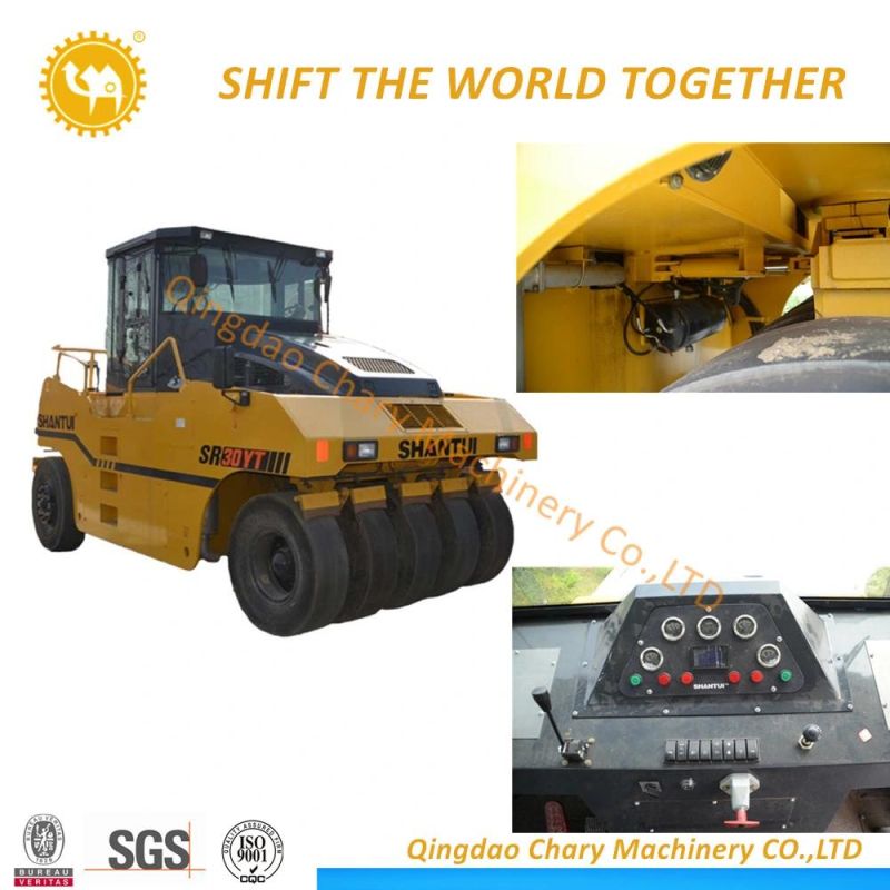 Shantui Brand 180HP 30 Ton Sr30t-3 Weight of Road Roller with Tires