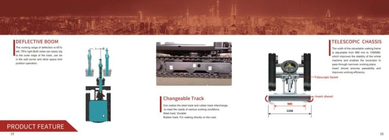 New 2.5t Good Qualtiy Mini Pelle CE Certificate Mini Digger Crawler Hydraulic Mini Excavator