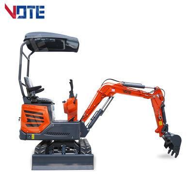 Chinese New Mini Excavator Prices 1000 Kg 1 Ton Excavators Small Digger CE for Sale
