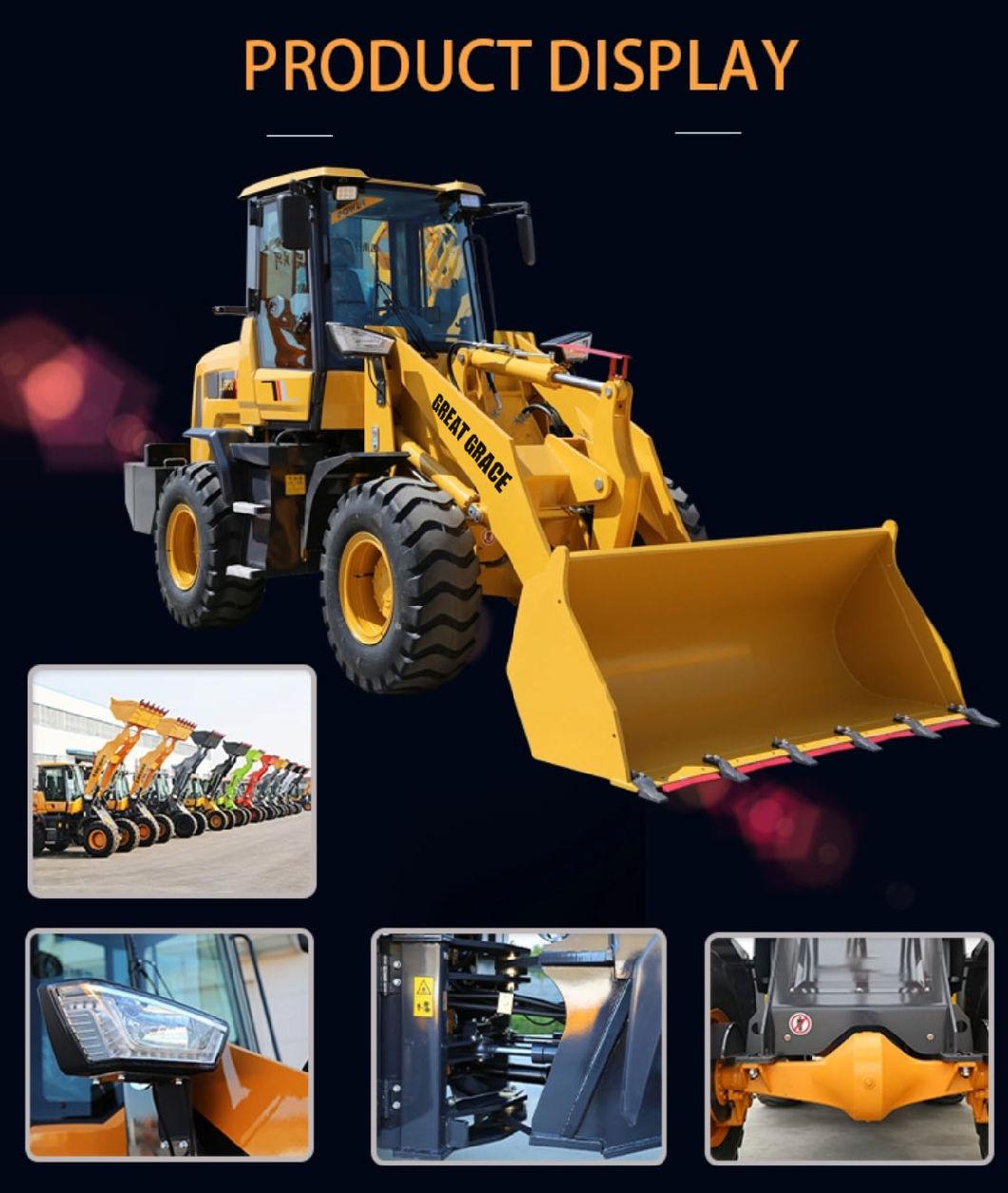 Chinese Cheap Loader Backhoe with Price Compact 4X4 in The Philippines Mini Backhoe Loaders for Sale 4WD Mini Wheel Loader Zl20/Hydraulic/1600kg /2000kg Wheel