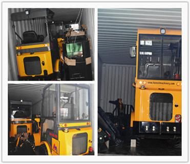Chinese Wheel Loaders 1000kg Loading Capacity Mini Front Grapple Forklift Loaders for Sale