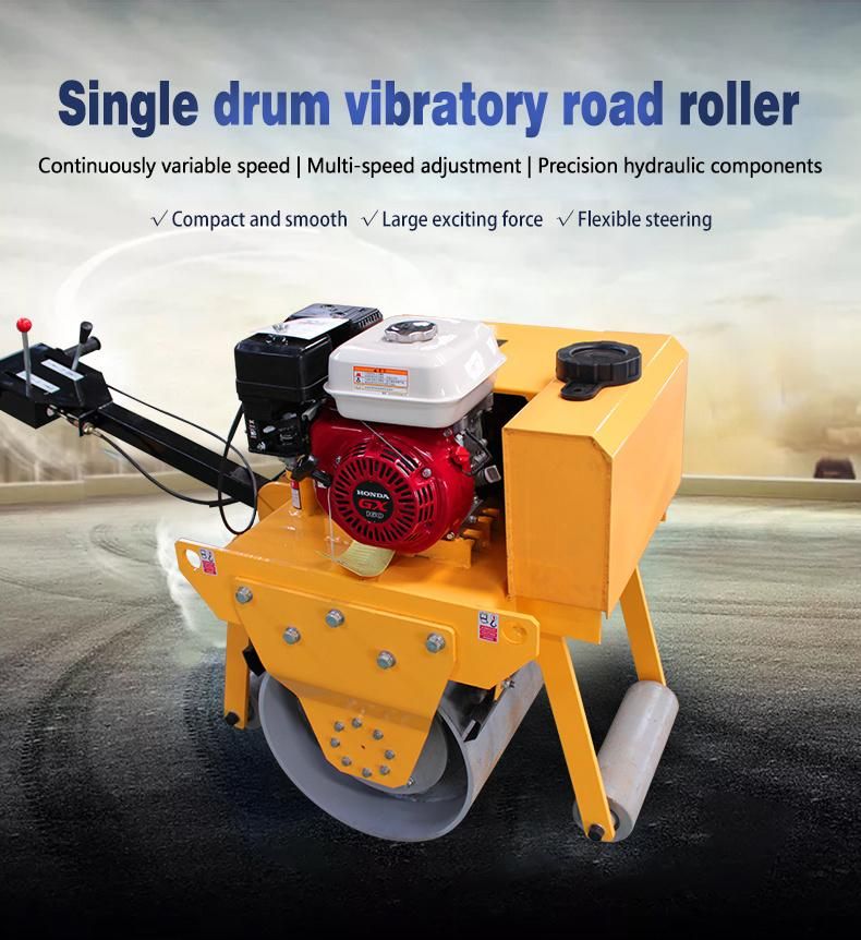 Construction Machinery Smooth Single Drum Vibratory Road Roller