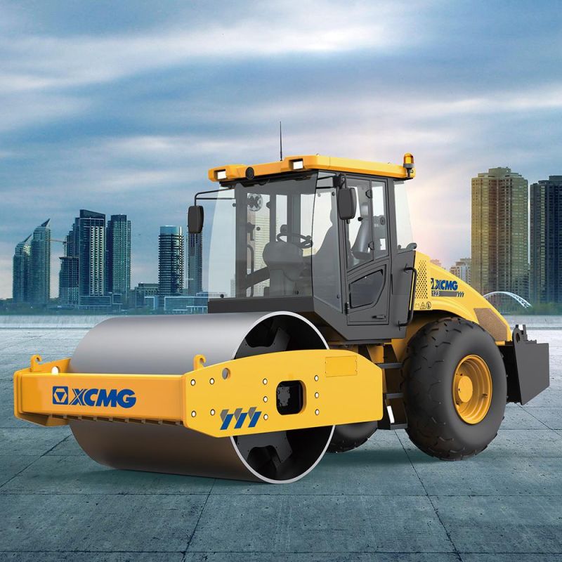 XCMG Official Xs123 130HP Single Drum Vibratory China New Road Roller Compactor Machine Price for Sale