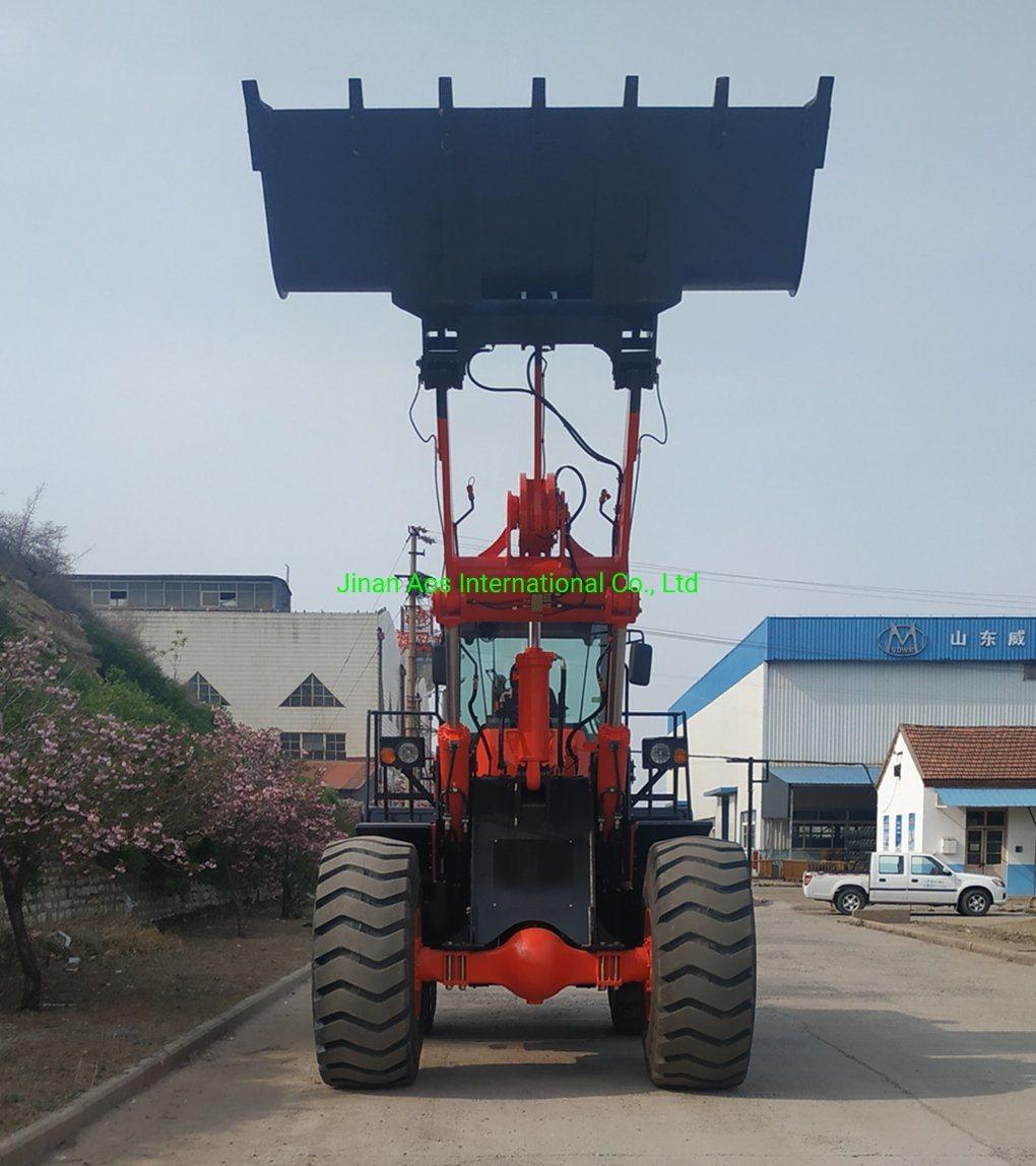 6t Big Wheel Loader Max Speed 38km/H Tyre Size 26.5-25