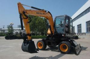 Hengte 7 Ton Wheel Excavator with Stable Structure