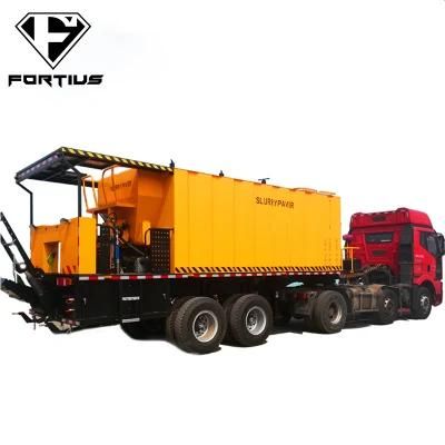 China Top Brand 10m3 Micro-Surfacing Slurry Sealer Paver Fortius Fts5315tfc Asphalt Road Repair Machines