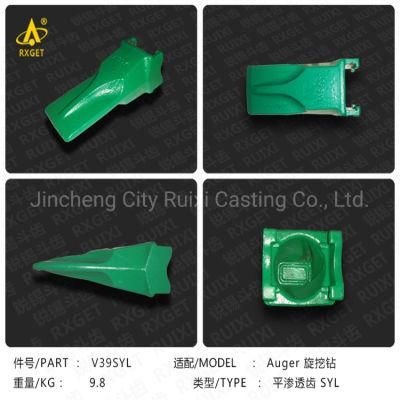 V39ryl Super V Teeth and Adapter, Excavator Spare Parts, Excavator and Loader Bucket Adapter and Tooth