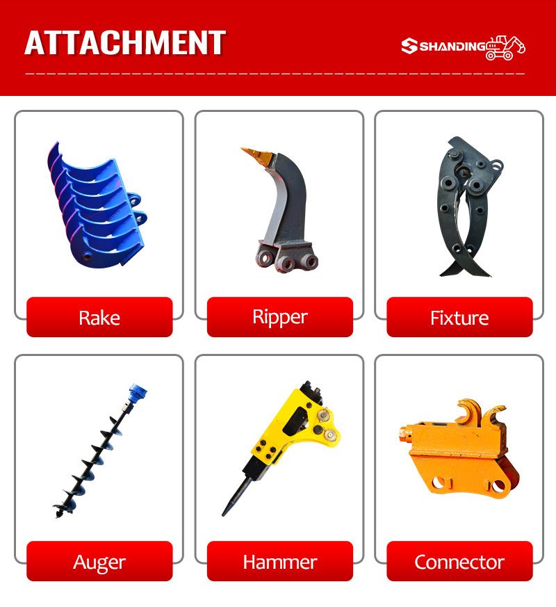 9ton Mechanical Transmission Wheel Digger Mini Excavators Backhoe Wheeled Excavator