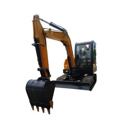 6.5 Ton Small Digger Hydraulic Crawler Excavator Mini Excavator with 0.21cbm Bucket