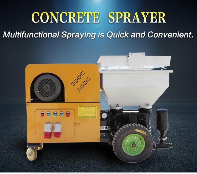 Yellow 7.5kw Concrete Plaster Machine