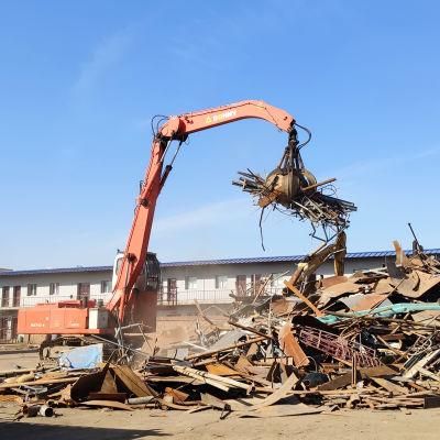 Bonny 42ton Hydraulic Material Handling Machine Handler on Track for Scrap and Waste Recycling