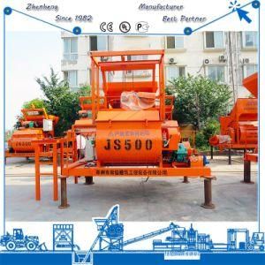 Hot Sale Js500 Double Spiral Belt Continuous Electric Forced Concrete Mixing Mixer (25m3/h)