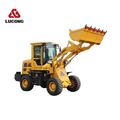 China Brand Lugong Shoveling Fodder Machine Front Wheel Loader for Farms