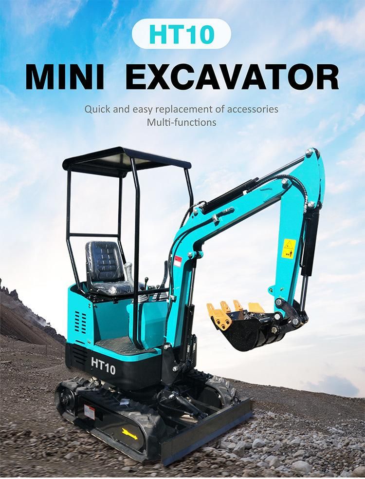 Farm Construction Popular Ht10 Mini Excavator with CE Certification