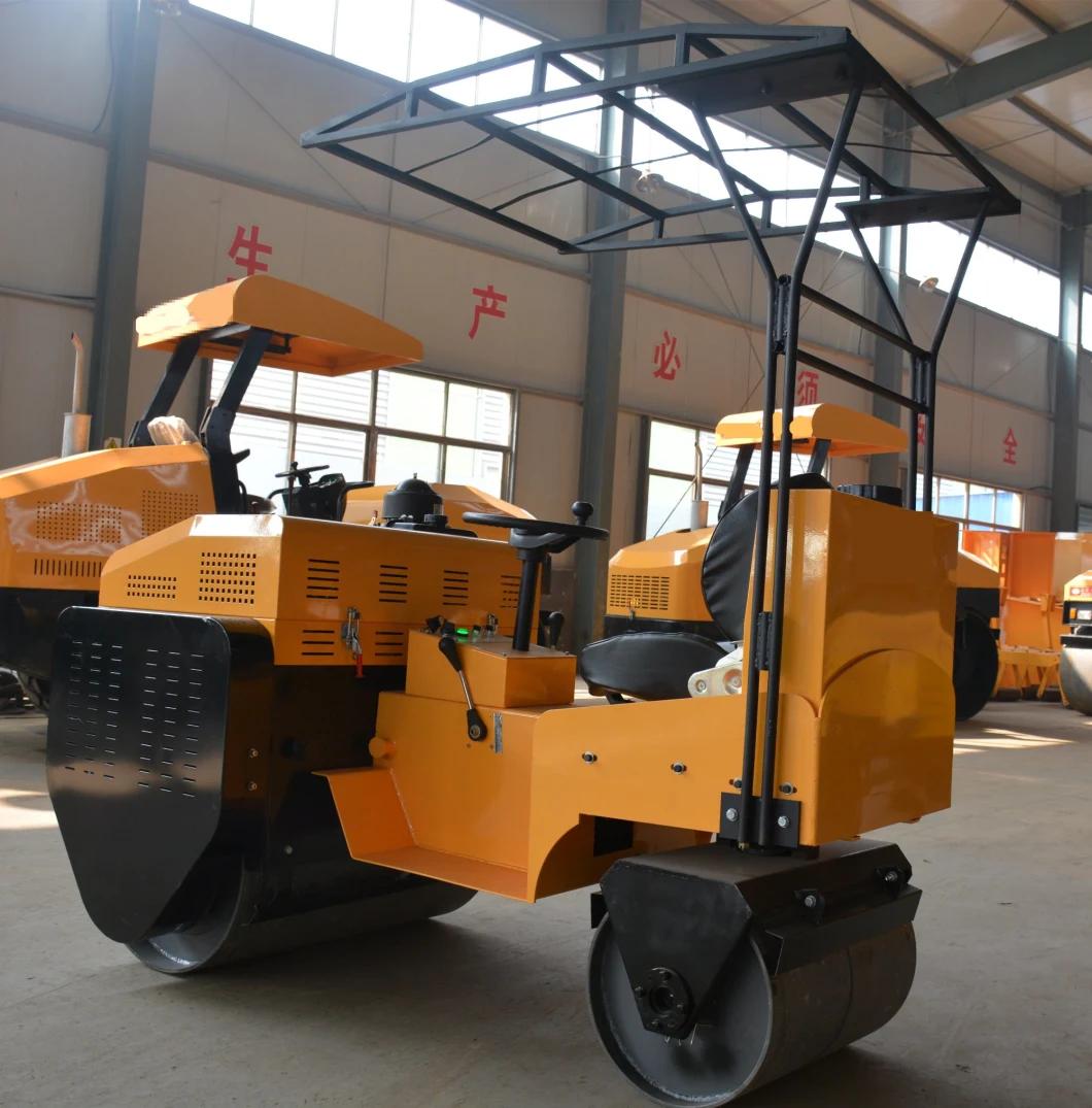 Used 850kg Mini Ride on Vibratory Tamping Roller Asphalt Hydraulic Pump Roller Machine Sale in Mongolia