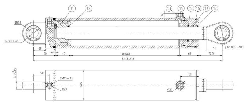 Hydraulic Cylinder for Paver Chinese Supplier for Sale