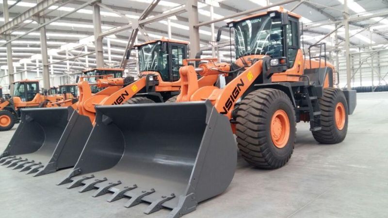 Factory Supply Ensign 6 Ton Wheel Loader Model Yx667 with Joystick, A/C and 3.5 M3 Bucket.