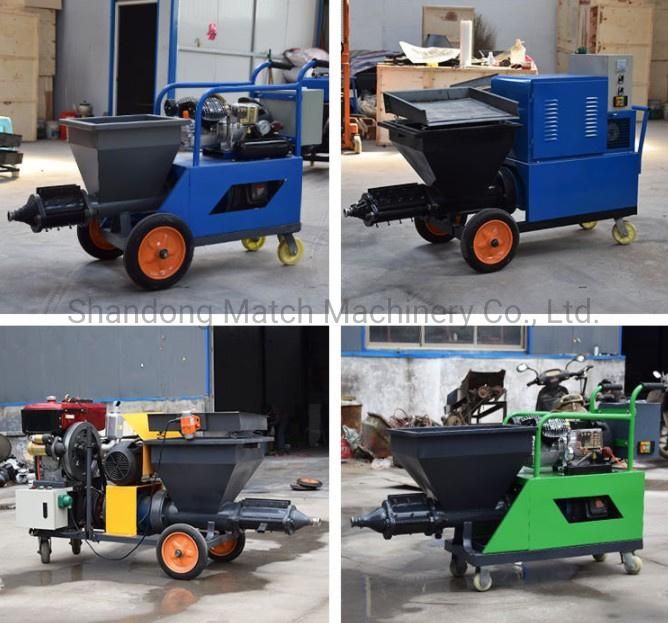 Cement Mortar Spraying/ Pumping /Grouting Machine - Hydraulic Double Piston Mortar Plastering Pump