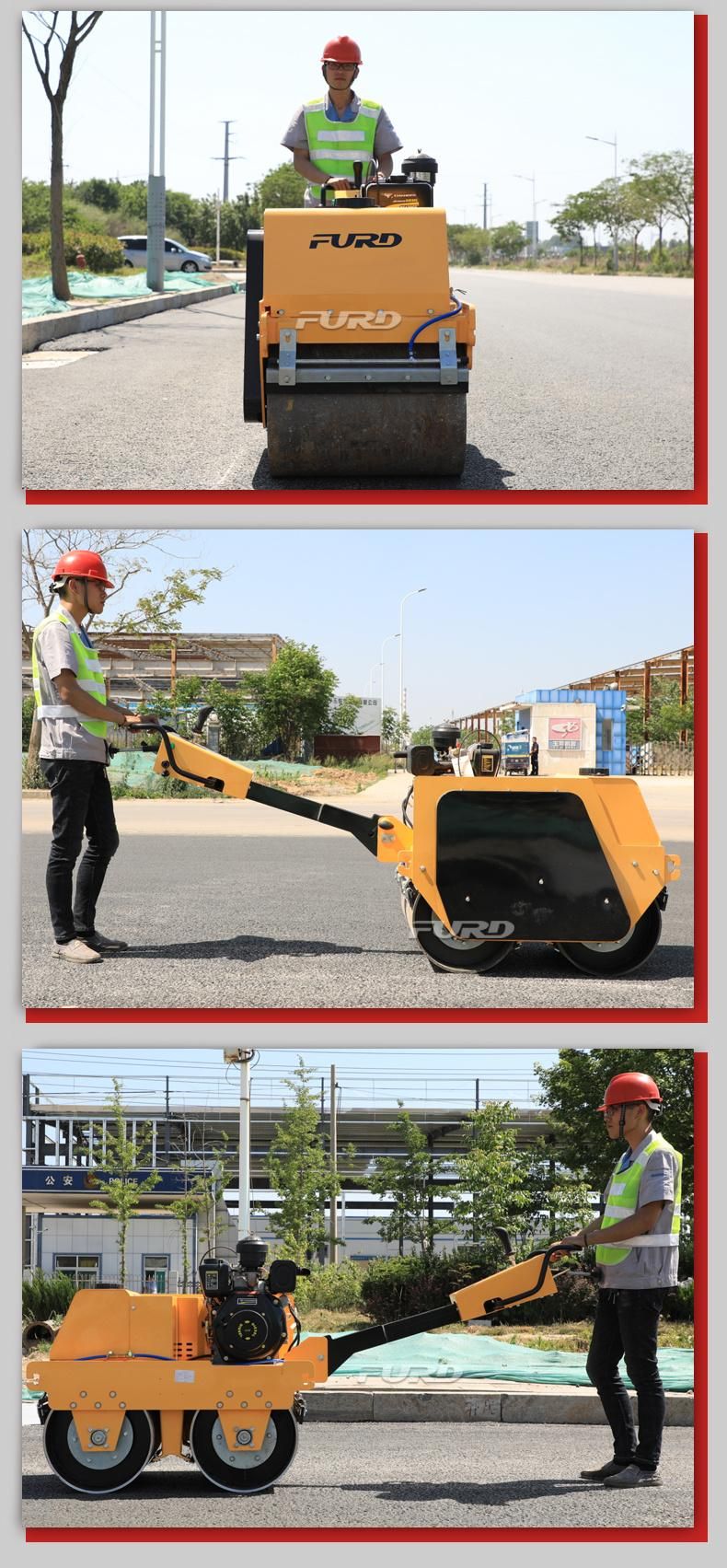 Mini 550kg Walk Behind Road Roller Machine Best Price for Sale