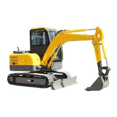 Fw40b Household Trencher Agricultural Small Digging Machine Mini Excavators with Leveling Bucket 500mm for Sale