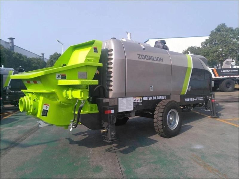 Concrete Machinery 67m3/H Mobile Concrete Trailer Pumps Equipment