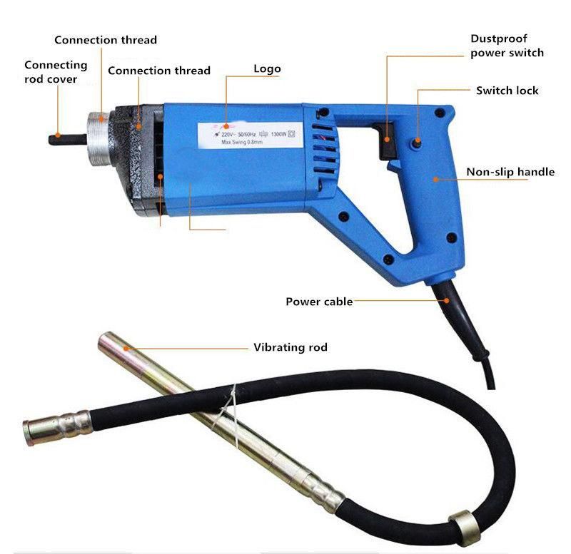 2019 New Arrived 800W Hand Held Electric Portable Concrete Vibrator for Hot Selling