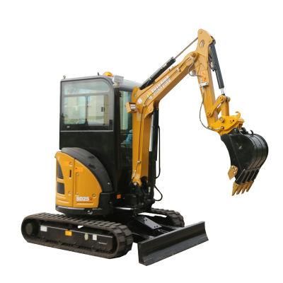 Hydraulic Mini Crawler Excavators New Small Digger 2.5t Excavator with Cab for Sale 2.5 Ton 3 Ton Cheap Price Mini Excavator with Cabin