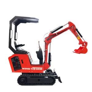 Rhinoceros Xn10 0.8 Ton T 800kg Excavator Mini Digger Earth-Moving Machinery CE EPA Certificate