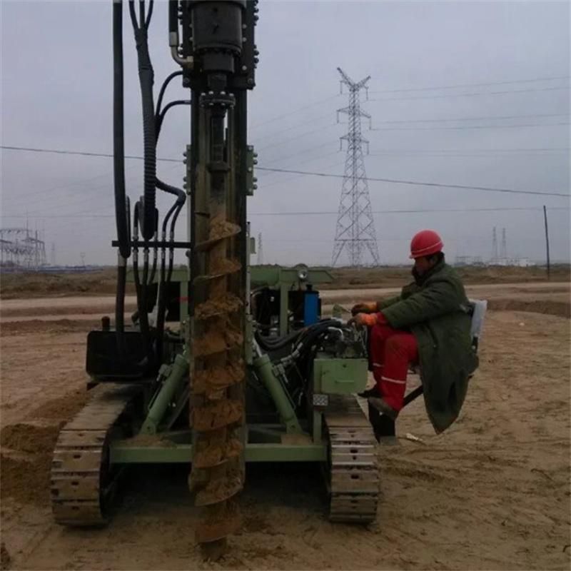 Mini Solar Pile Driver Ground Screw Drilling Rig for Solar PV Helical Screw